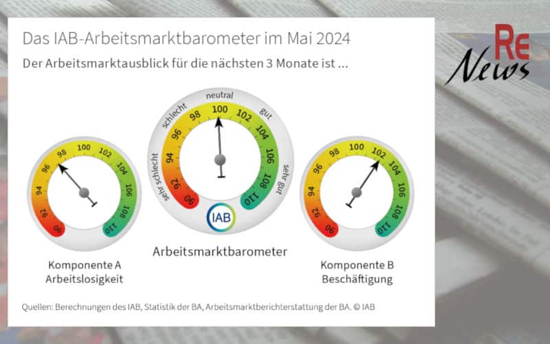 IAB Arbeitsmarktbarometer Mai 2024