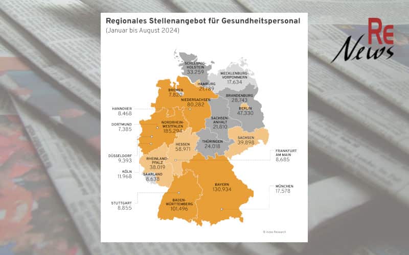 Regionales Stellenangebot für Gesundheitspersonal