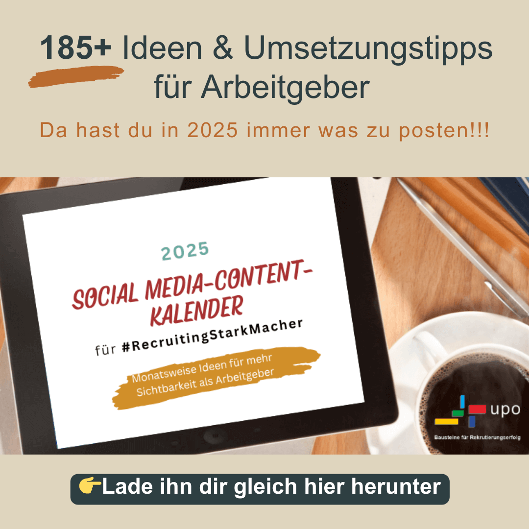 Social Media-Content-Kalender 2025 von upo